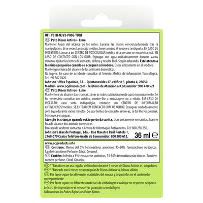 Desinfectante discos activos Pato WC lima
