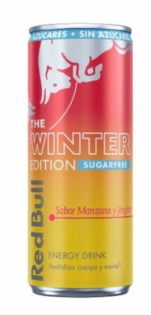 Bebida energética sin azúcar red bull con sabor a manzana y jengibre 250 ml