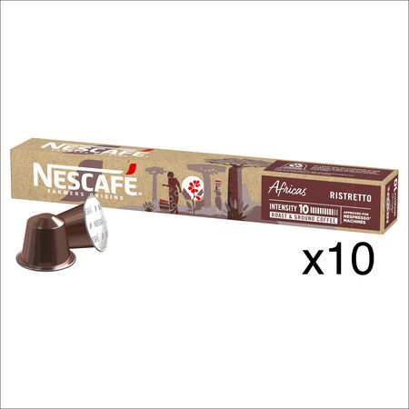 Cápsulas de café Africas intensidad 10 Nescafé 10 cápsulas