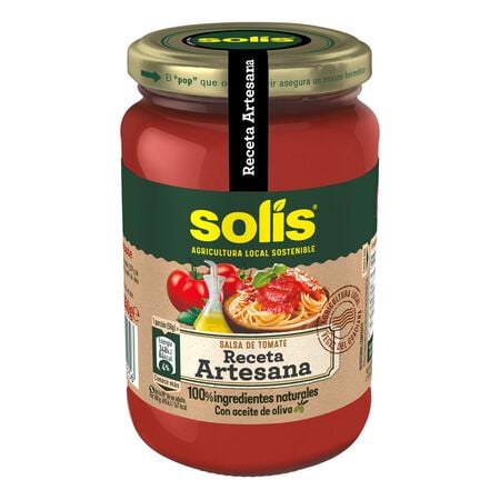 Salsa Solís 350g tomate receta artesana