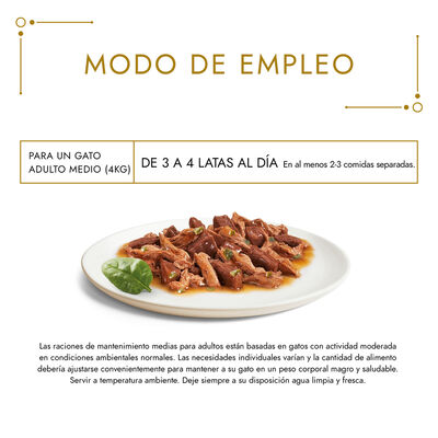 Comida h&uacute;meda pescado para gatos Gold Gourmet 85g