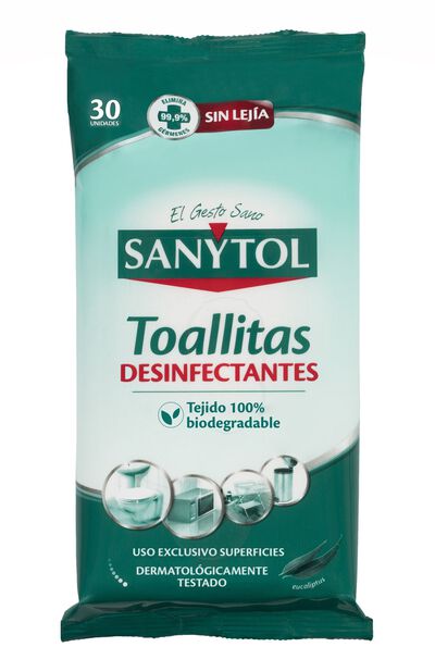 Toallitas desinfectantes Sanytol 30 uds