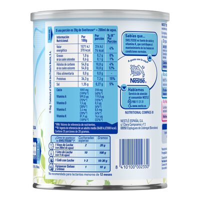 Leche en polvo calcio Sveltesse 400g desnatada