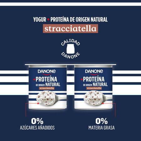 Yogur proteínas Danone pack 4 stracciatella