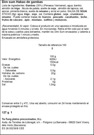 Hakao de Gambas Ta-Tung 127g