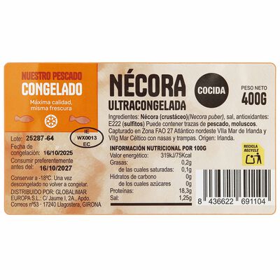 Necora Cocida 400g