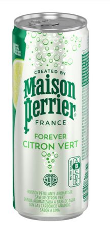 Agua con gas sin az&uacute;car sabor lima Maison Perrier 33cl