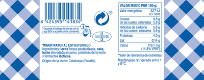 Yogur estilo griego Fageda pack 4