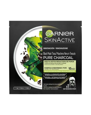 Mascarilla facial Garnier 28g pure Charcoal