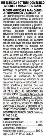 Insecticida spray Lanta 750ml multiuso hogar