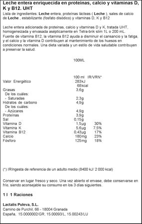 Leche Puleva calcio 1l entera