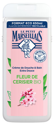 Gel de baño Le Petit Marseillais 650 ml Flor de cerezo
