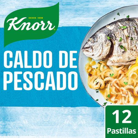 Caldo en pastillas pescado sin gluten Knorr 12u