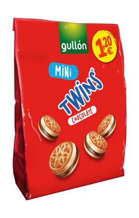 Galleta mini twins Gullón 150g chocolate