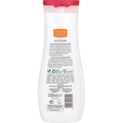 Loción corporal Natural Honey 330 ml Extra Hidratante