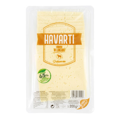 Queso havarti en lonchas Alipende 200g