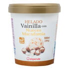Helado tarrina premium Alipende vainilla macadamia 500ml