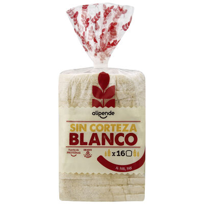 Pan de molde sin corteza Alipende 450g