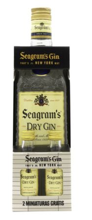 Seagram`s 70cl + 2miniaturas Seagram´s 5cl