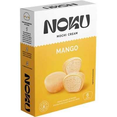 Mochi de crema de helado Noku con mango 6 uds