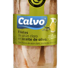 At&uacute;n claro en filetes con aceite de oliva Calvo 163g