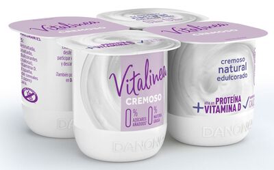 Yogur desnatado Vitalinea cremoso pack 4 edulcorado