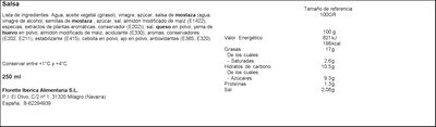 Salsa Florette 250ml césar