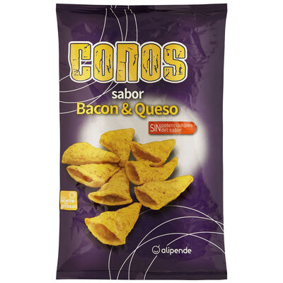 Snack de maíz conos Alipende 100g sabor a bacon&queso