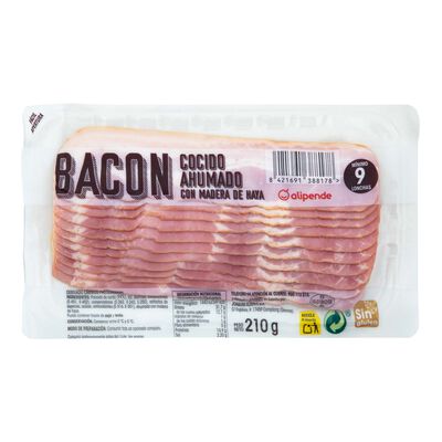 Bacon ahumado Alipende 210g