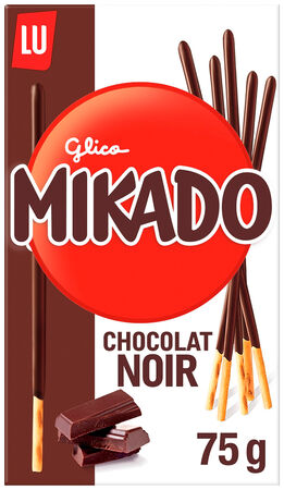 Galleta Mikado lu 75g chocolate negro