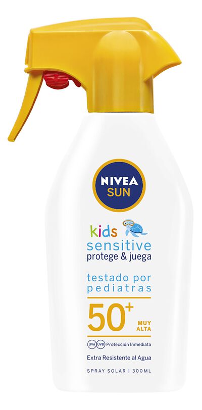 Crema solar Nivea pistola 300ml FPS 50+ kids sensitive
