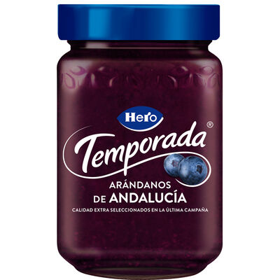 Mermelada temporada de ar&aacute;ndanos de Andaluc&iacute;a Hero 350g