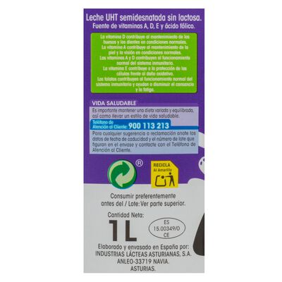 Leche sin lactosa Alipende 1l semidesnatada