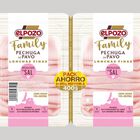 Pechuga pavo finas lonchas reducido en sal ElPozo pack 2 de 200g