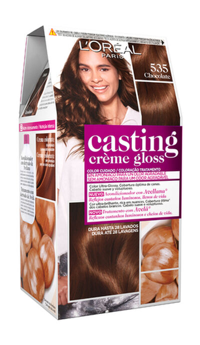 Tinte para el pelo sin amoníaco Casting Crème Gloss  nº 535 castaño caoba
