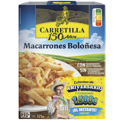 Macarrones Carretilla 325g boloñesa