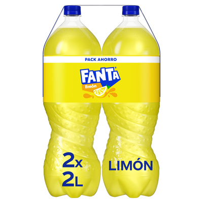 Refresco lim&oacute;n Fanta botella 2l pack 2