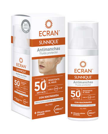 Crema solar facial Ecran 50 ml FPS 50+ Antimanchas