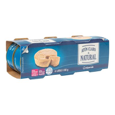 Atún claro Alipende pack 6 al natural