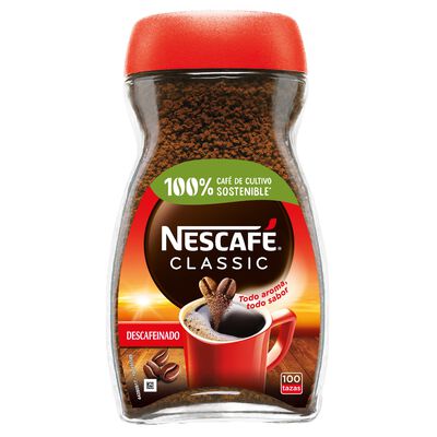 Caf&eacute; soluble descafeinado Nescaf&eacute; 200g