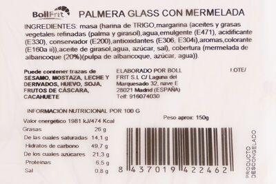 Palmera glass Bollfrit con mermelada
