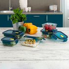 Tupper hermético de vidrio rectangular Quid 64cl astral