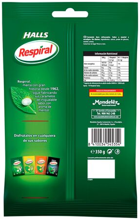 Caramelos Respiral 350g mentol