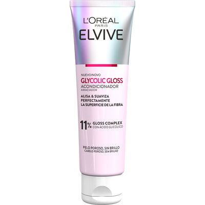 Acondicionador Glycolic Gloss L'Or&eacute;al Paris Elvive Cabello Suave Y Brillante 150 ml