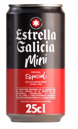 Cerveza Mini Estrella Galicia Lata 25cl