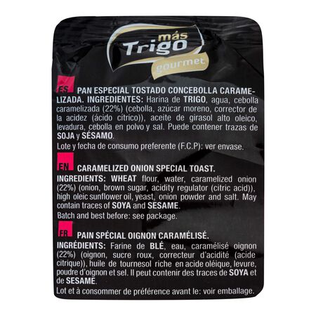 Mini tostas Mastrigo 120g cebolla caramelizada