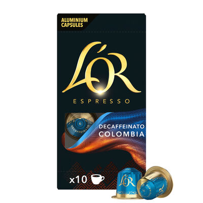 Cápsulas de café L'OR Espresso Decaffeinato 10 cápsulas