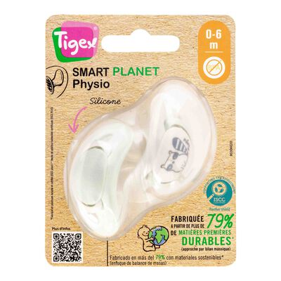Chupete Smart Planet Tigex 0-6M 2 unidades