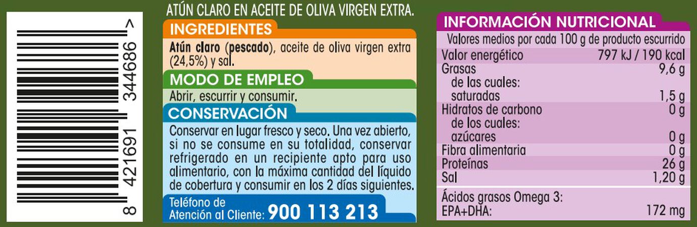 Atún claro Alipende pack 6 en aceite oliva virgen extra