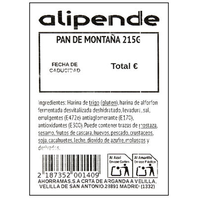 Pan de montaña 215g